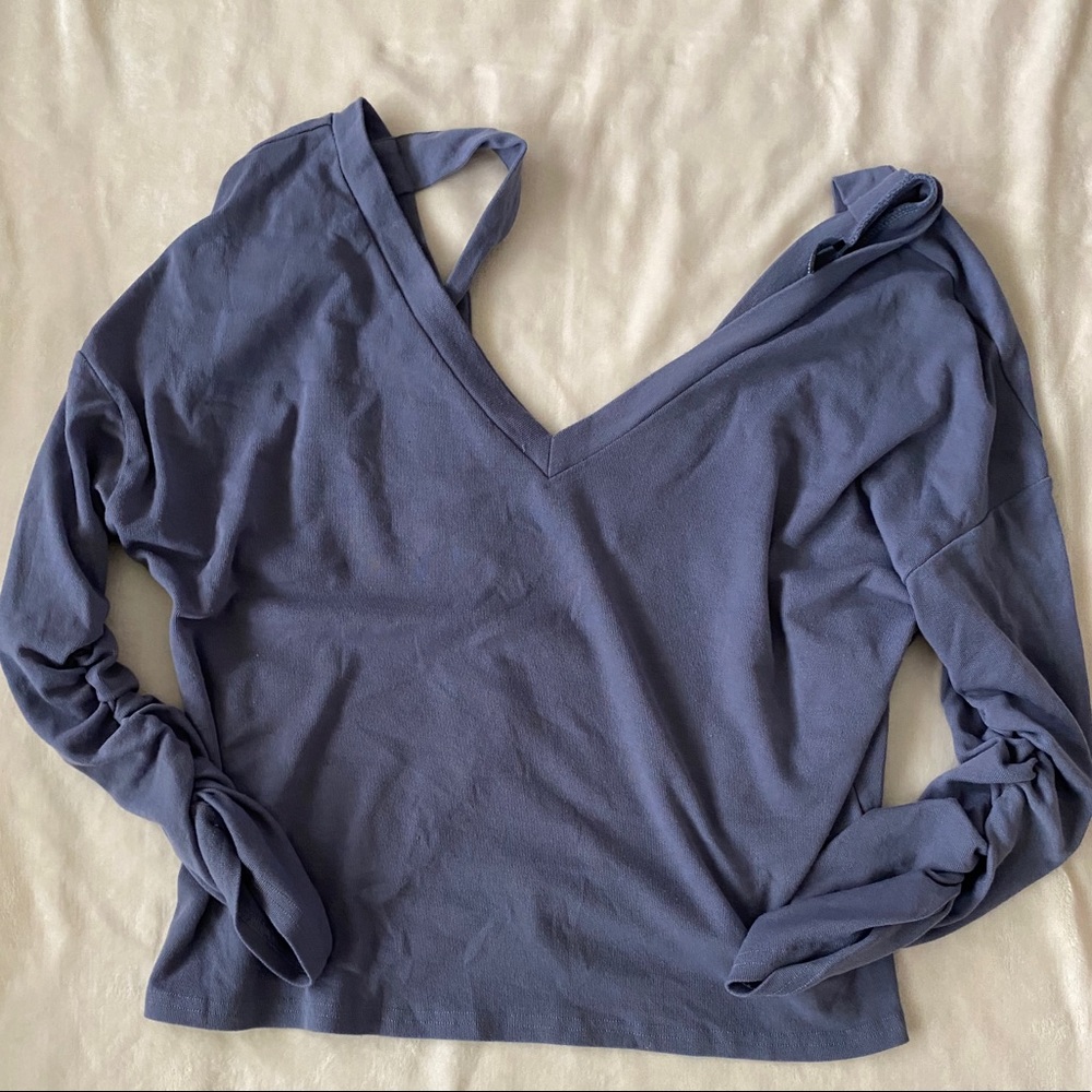 Purple-blue Sweater